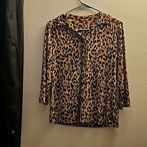 Cheetah Print Blouse